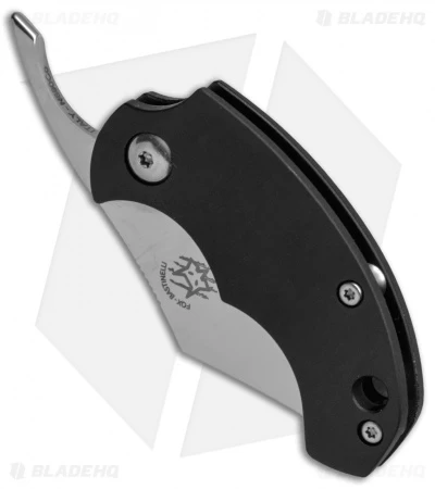Fox Knives Dragotac "Piemontes" Slim Friction Folder Knife Black (1.6" Satin) - Image 2