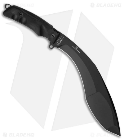 Fox Knives Extreme Tactical Trakker Kukri Fixed Blade Knife (9.5" Black)