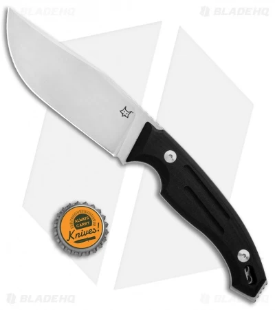 Fox Knives Octopus Vulgaris Fixed Blade Knife Black G-10 (4.3" Satin) FX-510 - Image 4