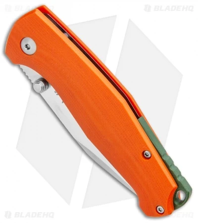 Fox Knives TUR Liner Lock Knife Orange G-10 (2.8" Satin) FX-523 OR - Image 2