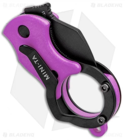 Fox Knives Mini-TA Liner Lock Karambit Knife Purple (1" Black) FX-536OD - Image 3