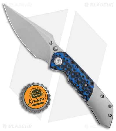Kansept Fenrir Liner Lock Knife Black/Blue G-10 Titanium (3.4" SW) - Image 5