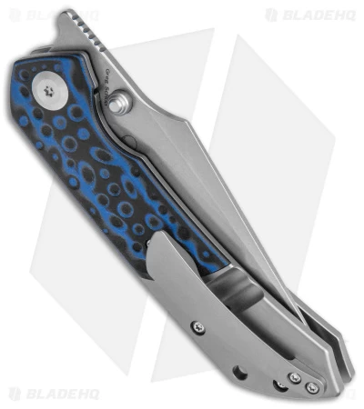 Kansept Fenrir Liner Lock Knife Black/Blue G-10 Titanium (3.4" SW) - Image 3