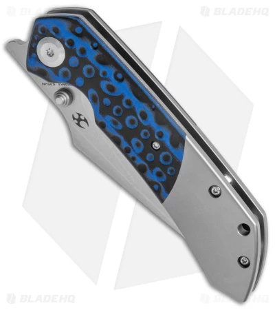 Kansept Fenrir Liner Lock Knife Black/Blue G-10 Titanium (3.4" SW) - Image 2