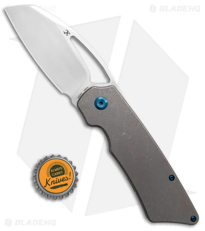 Kansept Knives Goblin XL Frame Lock Knife Bronze Titanium (3.5" SW) K1016A3 - Image 4