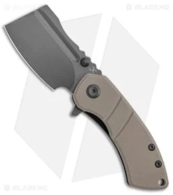 Kansept Knives Korvid M Liner Lock Knife Tan G-10 (2.5" Gray) T2030A2