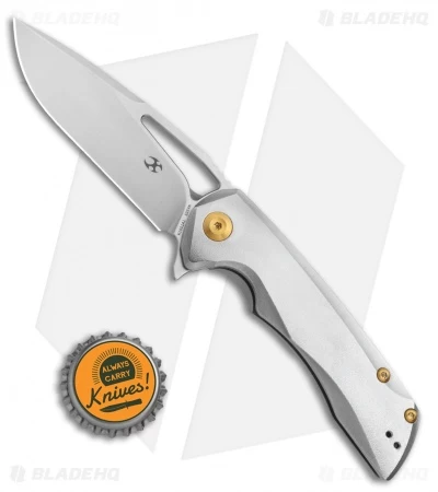 Kansept Knives Kryo Frame Lock Knife Titanium (3.58" Satin) - Image 4