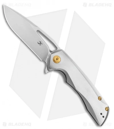Kansept Knives Kryo Frame Lock Knife Titanium (3.58" Satin)
