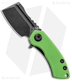 Kansept Knives Mini Korvid Liner Lock Knife Green G-10 (1.5" Black)