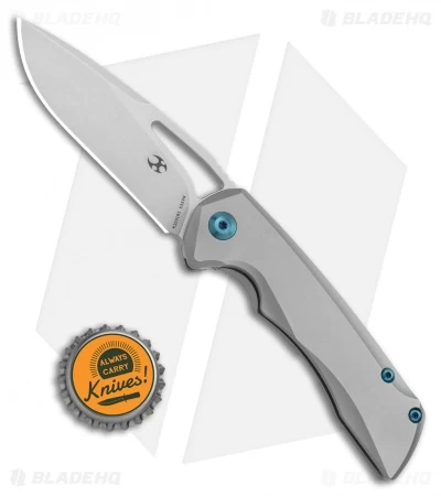 Kansept Knives Mini Kryo Frame Lock Knife Titanium (2.9" Satin) - Image 4