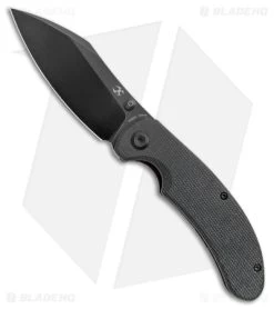 Kansept Knives Nesstreet Liner Lock Knife Black Micarta (3.5" Black S35VN)