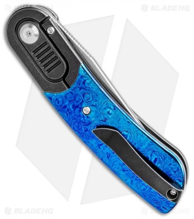 Kansept Knives Lunquist Reverie Frame Lock Knife Ti/Timascus (3" Stonewash) - Image 3