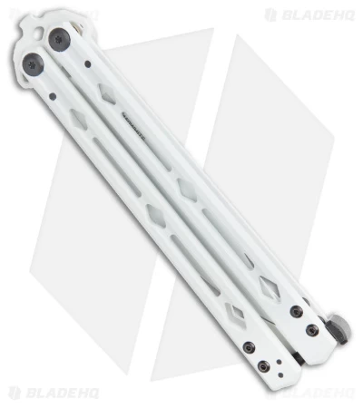 Kershaw Stormtrooper White Lucha Balisong Butterfly Knife (4.5" White) Blade HQ - Image 3