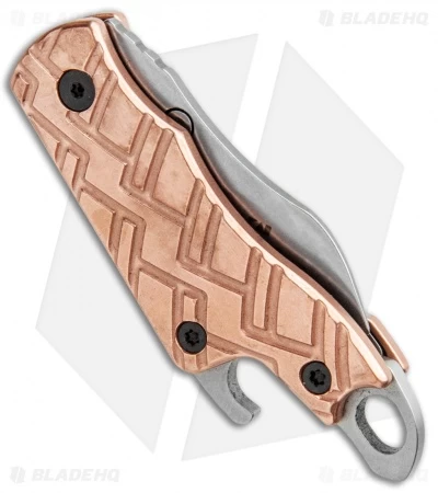 Kershaw Copper Cinder Keychain Knife Bottle Opener (1.4" Stonewash) 1025Cu - Image 3