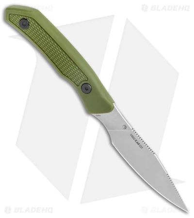 Kershaw Deschutes Caper Fixed Blade Knife Green (3.3" Stonewash) 1882 - Image 2