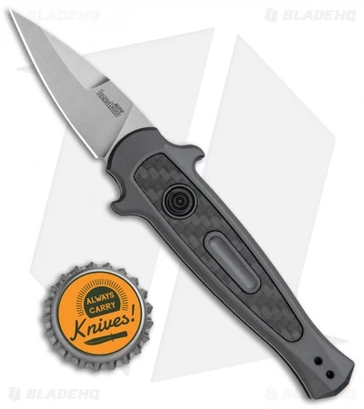 Kershaw Launch 12 CA Legal Stiletto Automatic Knife Black (1.9" Stonewash) - Image 4