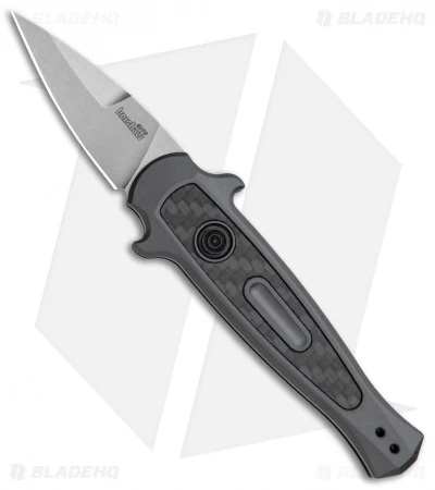 Kershaw Launch 12 CA Legal Stiletto Automatic Knife Black (1.9" Stonewash)