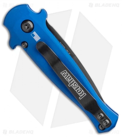 Kershaw Launch 12 Mini Stiletto Automatic Knife Blue/CF (2.5" Black) 7125BLUBLK - Image 3