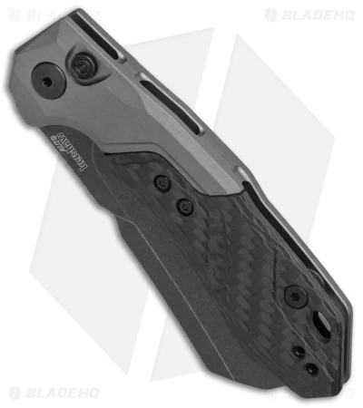 Kershaw Launch 14 Automatic Knife Cleaver Gray Al (3.4" Black SW) 7850 - Image 2