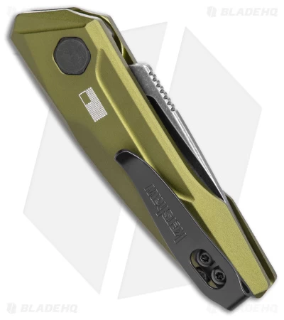 Kershaw Launch 9 Automatic Knife OD Green Aluminum (1.8" Black SW) 7250OLBW - Image 3