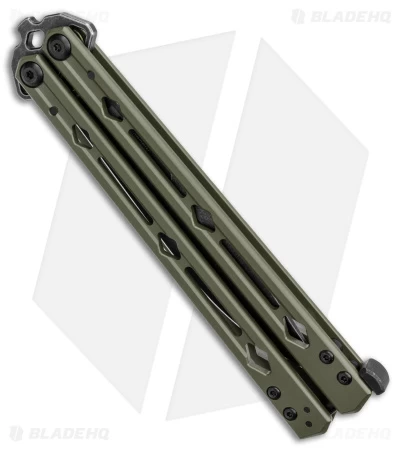 Kershaw Lucha Balisong Butterfly Knife OD Green (4.5" Blackwash) 5150ODBW - Image 3