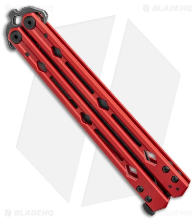 Kershaw Lucha Balisong Butterfly Knife Red (4.5" Blackwash) 5150RDBW - Image 2