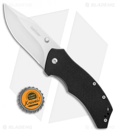 Kershaw Tension Liner Lock Knife Black G-10 (3.1" Satin) - Image 4