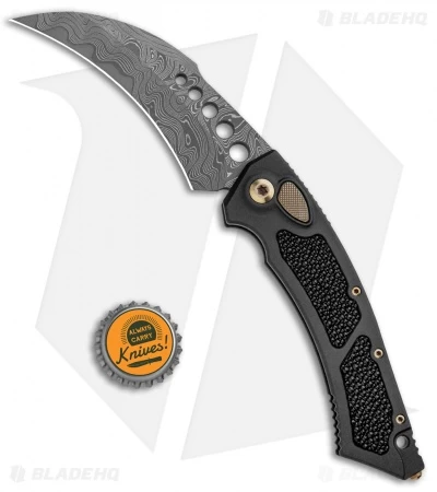 Marfione Custom Hawk Automatic Knife Stingray Skin (CTS-XHP Core Damascus) - Image 4