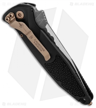 Marfione Custom Socom Elite Automatic Knife W/ Stingray Skin (4" Satin) - Image 2