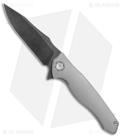 Maxace Killer Whale 2.0 Frame Lock Knife Titanium (4" Black SW) MKW202