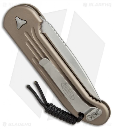 Microtech LUDT Automatic Knife Tan (3.4" Satin) 135-4TA - Image 3