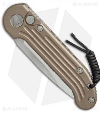 Microtech LUDT Automatic Knife Tan (3.4" Satin) 135-4TA - Image 2