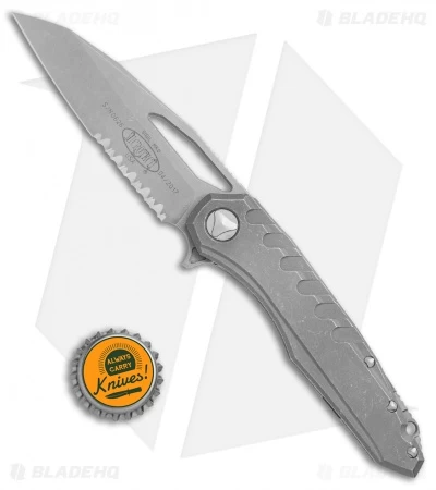 Microtech Sigil MK6 Frame Lock Knife Apocalyptic Ti(3.75" Apocalyptic Serr) - Image 4