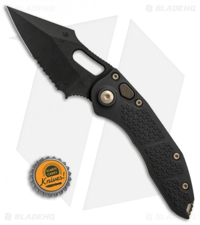 Microtech Stitch Automatic Knife Black (3.75" Apocalyptic DLC Serr) 169-2 DLC - Image 4