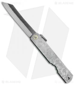 Nagao Higonokami Koriwa Friction Folder Gray Brass (2.8" Satin)