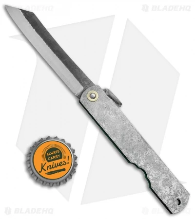 Nagao Higonokami Koriwa Friction Folder Gray Brass (2.8" Satin) - Image 4