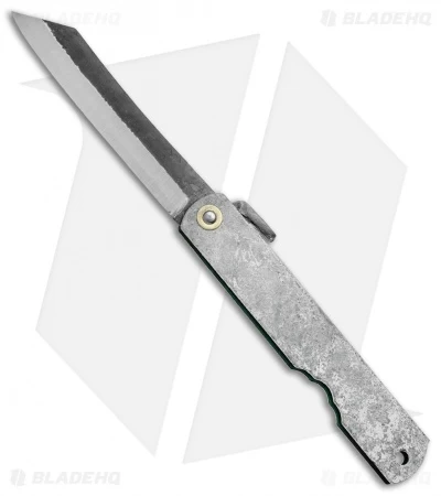 Nagao Higonokami Koriwa Friction Folder Gray Brass (2.8" Satin)