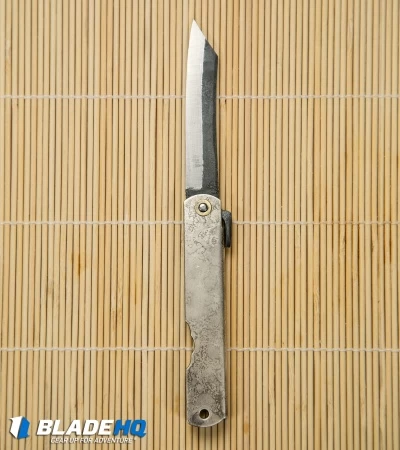 Nagao Higonokami Koriwa Friction Folder Gray Brass (2.8" Satin) - Image 5