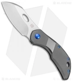 Olamic Cutlery Busker Largo Frame Lock Knife Ti/Zirc (2.5" Satin)