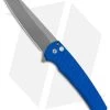 Pro-Tech Malibu Reverse Tanto Knife Textured Blue Aluminum (3.3" SW) Blade Show