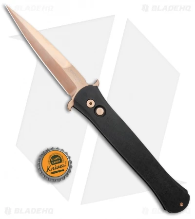 Protech Large Don Automatic Knife Black (4.5" Rose Gold) 1921-RG - Image 4