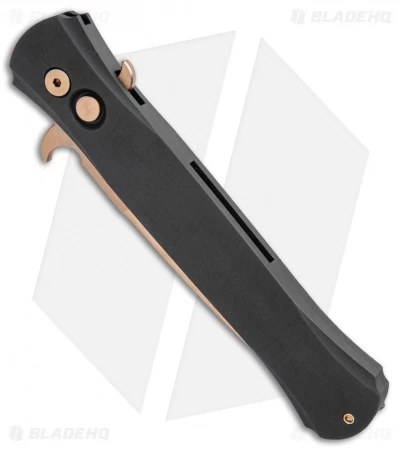 Protech Large Don Automatic Knife Black (4.5" Rose Gold) 1921-RG - Image 2