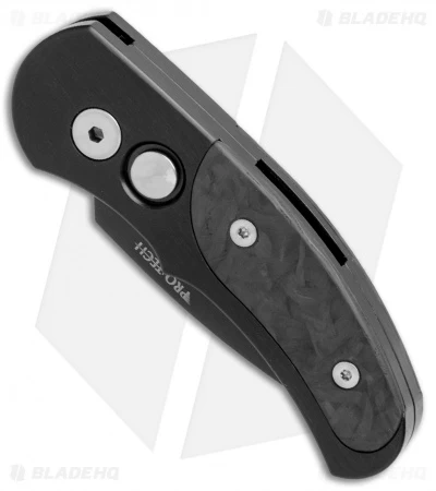 Pro-Tech Runt J4 Automatic Knife Black/Marbled Carbon Fiber (1.94" Black) 4405-M - Image 2