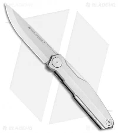 Real Steel G3 Puukko Scandi Front Flipper Knife Stainless (3.5" Satin)