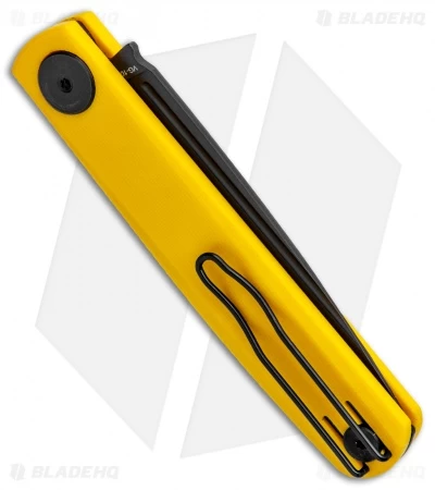 Real Steel Hel Gslip Slip Joint Knife Yellow G-10 (3.5" Satin) 7843 - Image 3