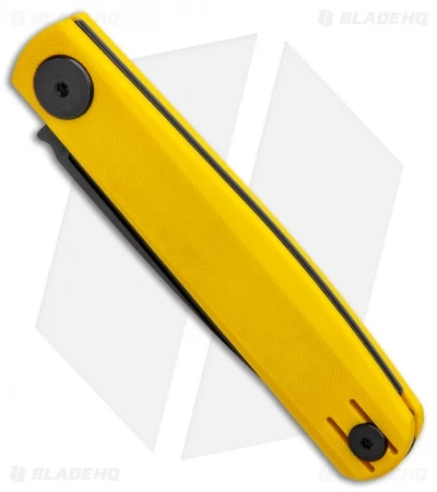 Real Steel Hel Gslip Slip Joint Knife Yellow G-10 (3.5" Satin) 7843 - Image 2