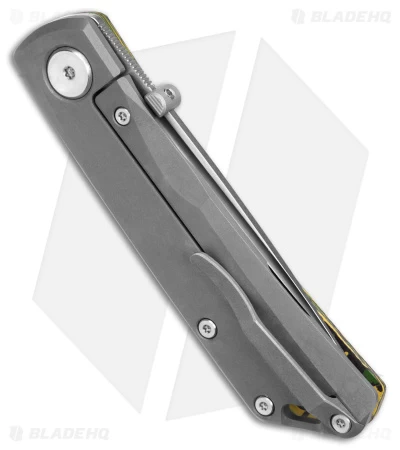 Real Steel Luna Boost Frame Lock Knife Toxic Fat Carbon (2.75" Stonewash) - Image 3