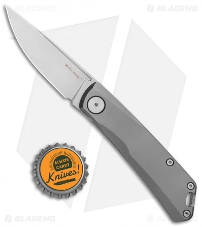 Real Steel Luna Slip Joint Knife Titanium (2.875" Satin) - Image 4