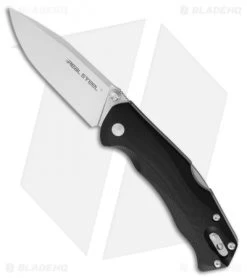 Real Steel S7 Snow Leopard Lockback Knife Black G-10 (3.5" Satin) RS9436