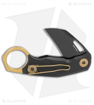 Real Steel Knives Shade Hawkbill Karambit Knife Black G-10 (2.2" Black) - Image 2